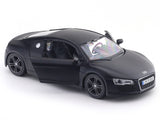 Audi R8 Matte black 1:24 Maisto with Acrylic Case Licensed Diecast Scale Model Car Collectible