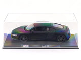 Audi R8 Matte black 1:24 Maisto with Acrylic Case Licensed Diecast Scale Model Car Collectible