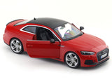 Audi RS 5 Coupe Red 1:24 Bburago with Acrylic Case Licensed Diecast Scale Model Car Collectible