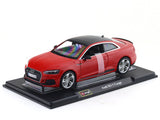 Audi RS 5 Coupe Red 1:24 Bburago with Acrylic Case Licensed Diecast Scale Model Car Collectible