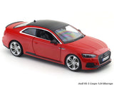Audi RS 5 Coupe Red 1:24 Bburago with Acrylic Case Licensed Diecast Scale Model Car Collectible
