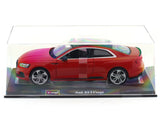 Audi RS 5 Coupe Red 1:24 Bburago with Acrylic Case Licensed Diecast Scale Model Car Collectible