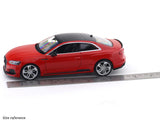 Audi RS 5 Coupe Red 1:24 Bburago with Acrylic Case Licensed Diecast Scale Model Car Collectible