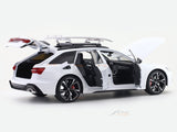 Audi RS6 Avant White 1:18 QY Toys Licensed Diecast Scale Model | Car Replica
