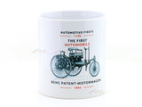 Automotive Firsts – The First Automobile Coffee Mug Collectible 350ml | Benz Patent-Motorwagen Automotive History Mug | Buy in India