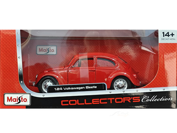 Volkswagen Beetle red 1:24 Maisto licensed diecast Scale Model car