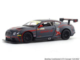 Bentley Continental GT3 Concept black 1:24 MSZ licensed diecast Scale Model car collectible