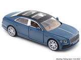 Bentley Flying Spur Blue 1:38 MSZ licensed pullback diecast Scale Model car collectible