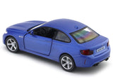 BMW M2 Coupe Blue 1:33-42 RMZ City licensed pull back car scale model