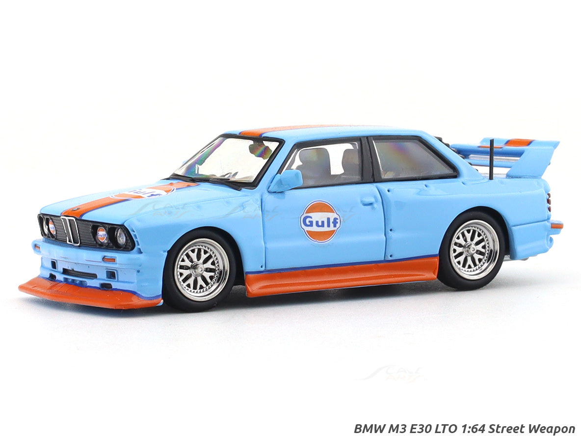 BMW M3 E30 LTO Gulf 1:64 Street Weapon diecast scale model car miniatu