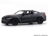 BMW M4 CSL Matte Black 1:33-42 RMZ City licensed pull back car scale model