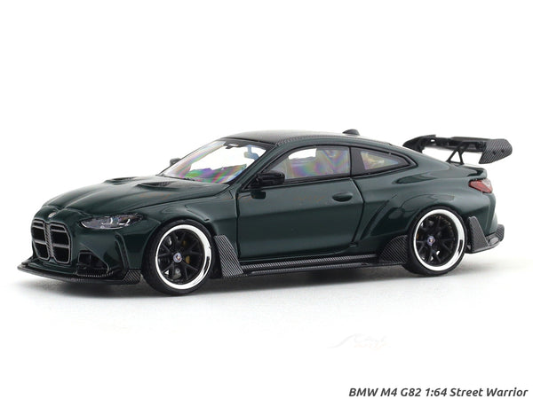 BMW M4 G82 green 1:64 Street Warrior diecast scale model car miniature collectible