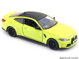 BMW M4 G82 Yellow 1:32 MSZ licensed diecast Scale Model car collectible