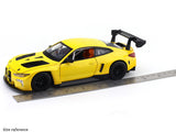 BMW M4 GT3 Yellow 1:24 MSZ licensed diecast Scale Model car collectible
