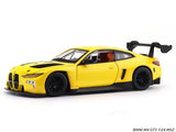 BMW M4 GT3 Yellow 1:24 MSZ licensed diecast Scale Model car collectible
