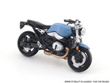 BMW R NineT Scrambler blue 1:64 CM Model diecast scale bike model collectible