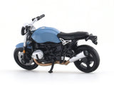 BMW R NineT Scrambler blue 1:64 CM Model diecast scale bike model collectible