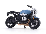 BMW R NineT Scrambler blue 1:64 CM Model diecast scale bike model collectible