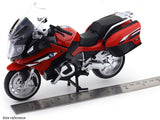 BMW R1250 RT Red 1:12 MSZ Licensed Diecast Scale Model Bike Collectible