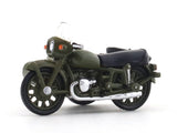BMW R71 Changjiang 750 Military 1:64 Perka Diecast Scale Model Bike | Collectible Vintage Motorcycle Replica