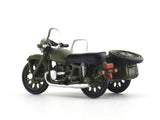 BMW R71 Changjiang 750 Military 1:64 Perka Diecast Scale Model Bike | Collectible Vintage Motorcycle Replica