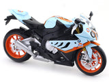 BMW S1000 RR Gulf 1:12 MSZ Licensed Diecast Scale Model Bike Collectible