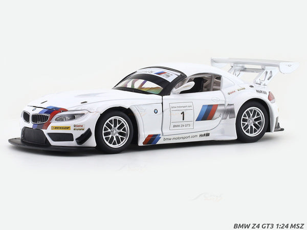 BMWZ4　1/24 Maisto　スポーツカー　スペシャルエディション BMW Z4 GT3 white 1:24 MSZ licensed diecast Scale Model car