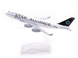 Boeing 747-400 Star Alliance Thai Airways 1:400 Diecast Airplane Scale Model | Collectible Aviation Replica