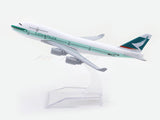 Boeing 747 Cathay Pacific Airways 1:400 Diecast Airplane Scale Model | Collectible Aviation Replica