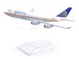 Boeing 747 United Airlines 1:400 Diecast Airplane Scale Model | Collectible Aviation Replica