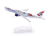 Boeing 777-200ER British Airways 1:400 Diecast Airplane Scale Model | Collectible Aviation Replica