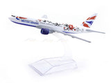 Boeing 777-200ER British Airways 1:400 Diecast Airplane Scale Model | Collectible Aviation Replica