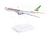 Boeing 777 Ethiopian Airlines 1:400 Diecast Airplane Scale Model | Collectible Aviation Replica