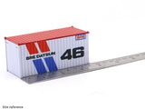 BRE Datsun White 1:64 Diecast Metal Container Scale Model Collectible