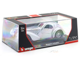 Bugatti Atlantic with Acrylic Case 1:24 Bburago Licensed Diecast Scale Model Car Collectible