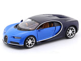 Bugatti Chiron Blue with Acrylic Case 1:24 Maisto Licensed Diecast Model Car | Display Collectible | Buy in India
