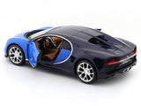 Bugatti Chiron Blue with Acrylic Case 1:24 Maisto Licensed Diecast Model Car | Display Collectible | Buy in India