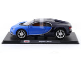 Bugatti Chiron Blue with Acrylic Case 1:24 Maisto Licensed Diecast Model Car | Display Collectible | Buy in India