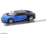 Bugatti Chiron Blue with Acrylic Case 1:24 Maisto Licensed Diecast Model Car | Display Collectible | Buy in India