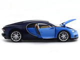 Bugatti Chiron Blue 1:24 Welly Licensed Diecast Scale Model Car Collectible