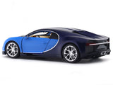 Bugatti Chiron Blue 1:24 Welly Licensed Diecast Scale Model Car Collectible