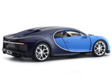 Bugatti Chiron Blue 1:24 Welly Licensed Diecast Scale Model Car Collectible
