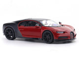 Bugatti Chiron Sport Red 1:24 Maisto with Acrylic Case Licensed Diecast Scale Model Car Collectible