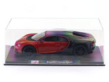 Bugatti Chiron Sport Red 1:24 Maisto with Acrylic Case Licensed Diecast Scale Model Car Collectible