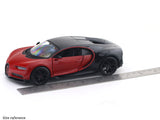 Bugatti Chiron Sport Red 1:24 Maisto with Acrylic Case Licensed Diecast Scale Model Car Collectible