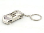 Bugatti like design chrome metal keyring / keychain