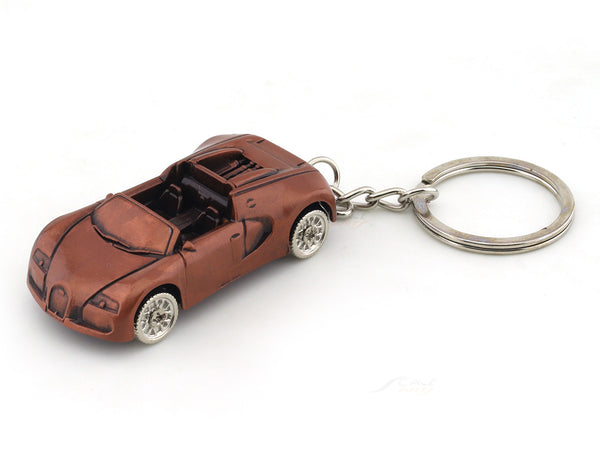 Bugatti like design copper metal keyring / keychain