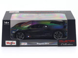 Bugatti Divo Matte black 1:24 Maisto with Acrylic Case Licensed Diecast Scale Model Car Collectible