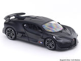 Bugatti Divo Matte black 1:24 Maisto with Acrylic Case Licensed Diecast Scale Model Car Collectible