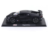 Bugatti Divo Matte black 1:24 Maisto with Acrylic Case Licensed Diecast Scale Model Car Collectible